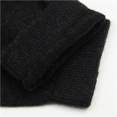 Носки женские шерстяные «Super fine», цвет чёрный, размер 35-37
